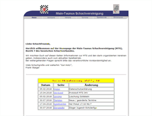 Tablet Screenshot of main-taunus-schachvereinigung.de